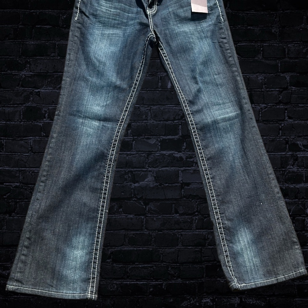 VGS Embroidered Bootcut Jeans size 12 NWT